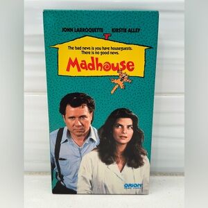 Madhouse (VHS, 1990) EP-Mode - Kirstie Alley & John Larroquette VHS Tape